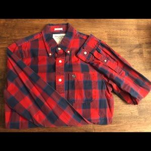 Abercrombie & Fitch plaid casual button-down